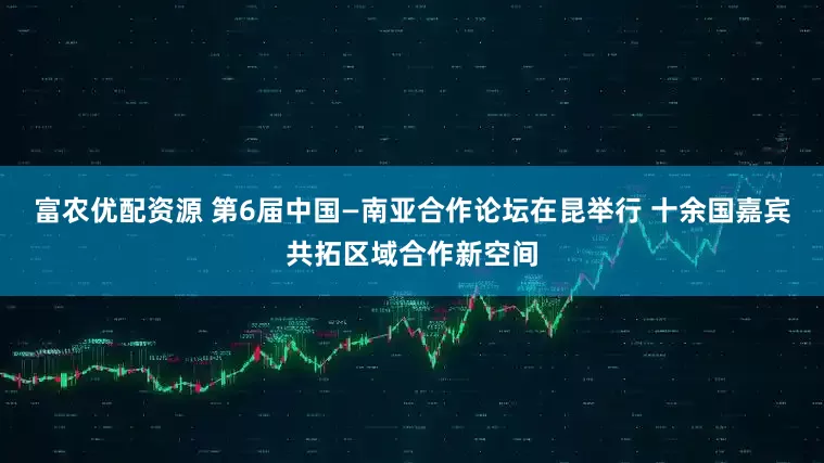 富农优配资源 第6届中国—南亚合作论坛在昆举行 十余国嘉宾共拓区域合作新空间
