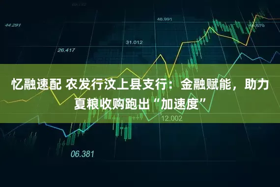 忆融速配 农发行汶上县支行：金融赋能，助力夏粮收购跑出“加速度”