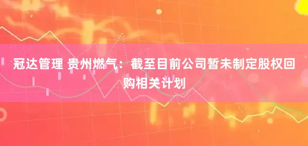 冠达管理 贵州燃气：截至目前公司暂未制定股权回购相关计划