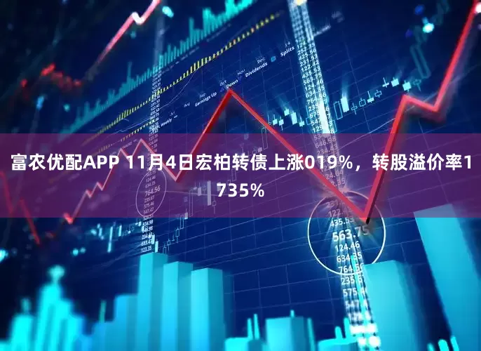富农优配APP 11月4日宏柏转债上涨019%，转股溢价率1735%